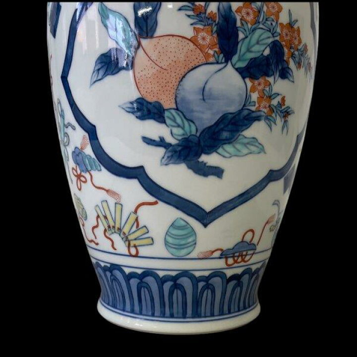 楽天市場】壷 花瓶 有田焼 陶器 陶器置物 飾り壺 染付 セラミック 