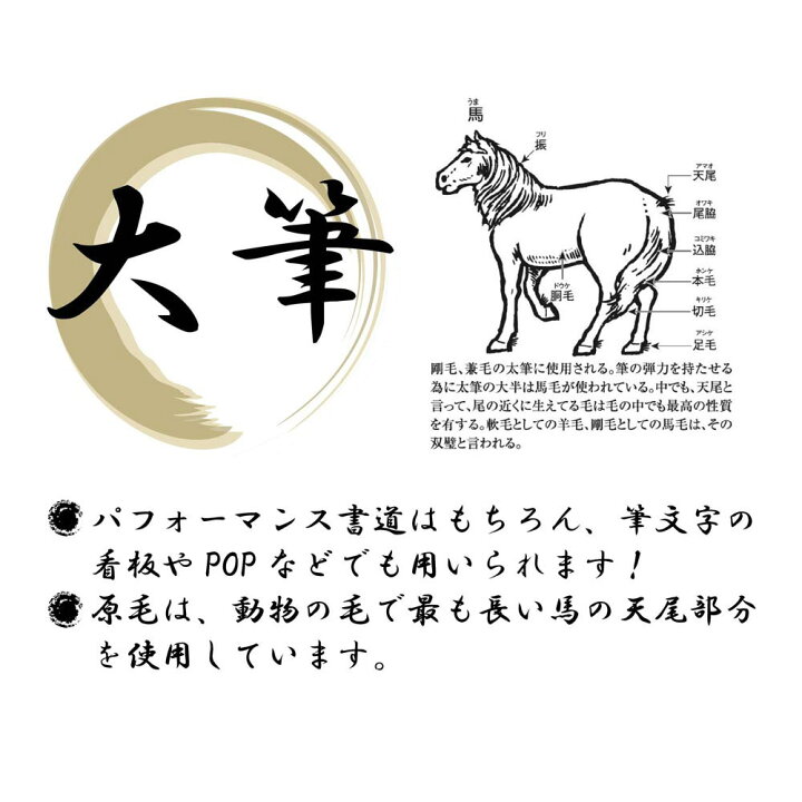 楽天市場】あかしや 書道用大筆 特製 天長地久 17号 書道筆 特大筆 