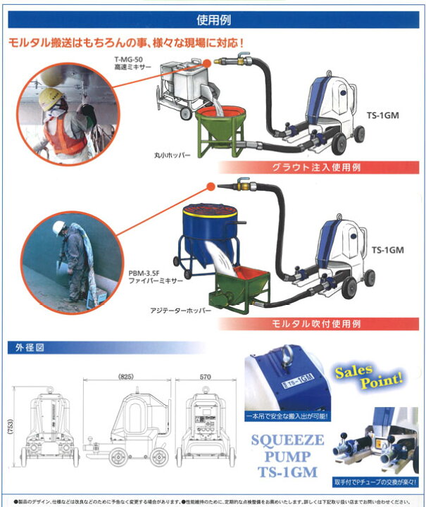 楽天市場】【友定建機】スクイズポンプ TS-3GM(200v)（本体のみ 