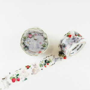 ۓVY Ehgbv LiangFeng watercolor}XLOe[vRabbit in Orchard MTW-LF024 #207#yCHIz