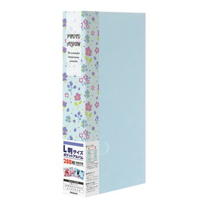 アルバム ナカバヤシ フォトホルダー ポケットアルバム L判288枚 花柄 PHE2288A-B/G ブルー 【写真 収納 フォトアルバム 手作り 軽量 かわいい ポケットアルバム】 #103# #104#【CHI】