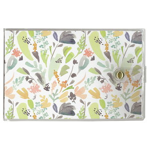 アルバム ナカバヤシ カバーポケットアルバム(KG判20枚収納) アカ-PVKG-201-3 グリーンフラワー【KG判 はがき ポストカード ポスカ 年賀状 写真 フォトアルバム 手作り 軽量 子供 ベビー 赤ちゃん