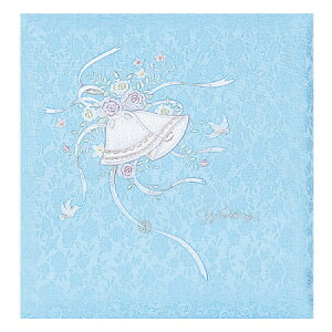 【信頼の日本製】【刺繍名入れ代込み】アルバムナカバヤシ 婚礼用 フエルアルバム マイセレモニー ア-OLK-813 N-B ブルー オルゴール付き 銀台紙結婚式 ブライダル ウェディング フォトアルバ