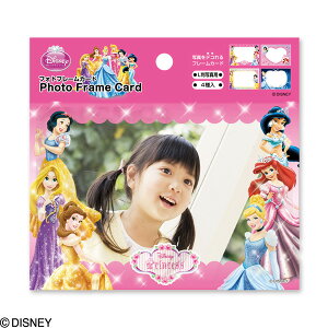 ナカバヤシ ディズニーキャラクター フォトフレームカード4枚組 プリンセス PFCD-302-3【Disneyzone】【CHI】