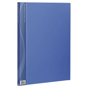 【最大1000円OFFクーポン配布中】ナカバヤシ A3クリアブック クリアファイル 20ポケット ベーシックカラー CB1012B-N ブル-【CHI】