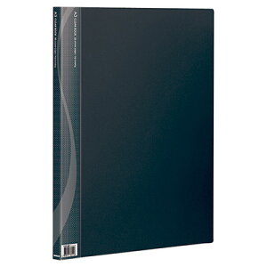 【最大1000円OFFクーポン配布中】ナカバヤシ A3クリアブック クリアファイル 20ポケット ベーシックカラー CB1012D-N ブラック【CHI】