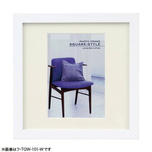 【最大1000円OFFクーポン配布中】ナカバヤシ 木製スクエアフォトフレーム 写真立て KG判 フ-TQW-201-W ホワイト 【ハガキ ポストカード 写真 フォトフレーム】 #301#【CHI】
