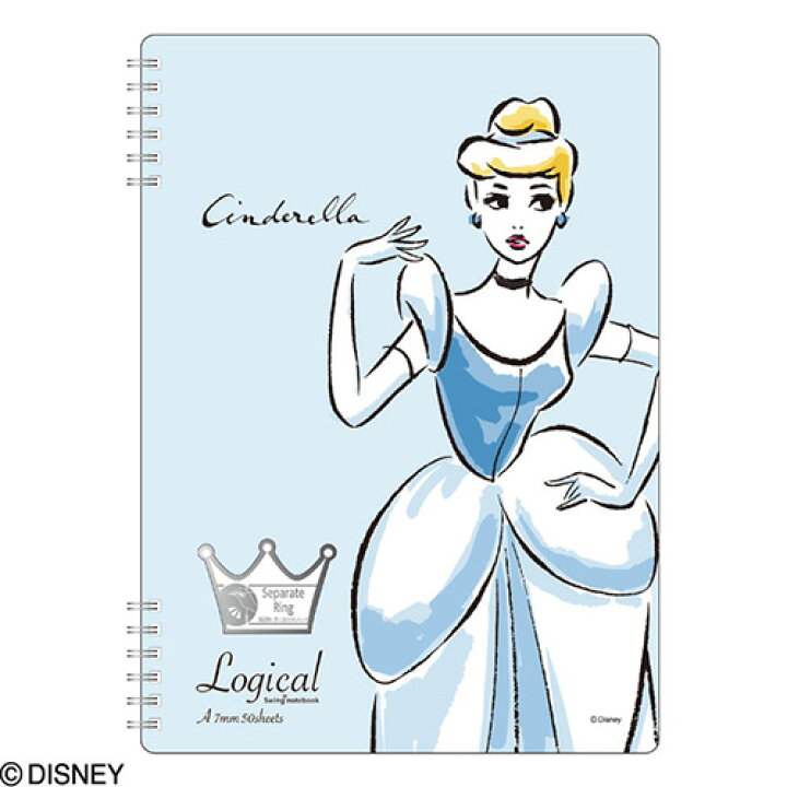 楽天市場 ナカバヤシ ディズニーキャラクター スイング ロジカルwリングノート ディズニープリンセス シンデレラ A5 A罫 Nw A509 B Disneyzone フエルショップ