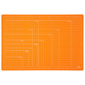 【最大1000円OFFクーポン配布中】ナカバヤシ 折りたたみカッティングマット A3サイズ CTMO-A3-OR オレンジ