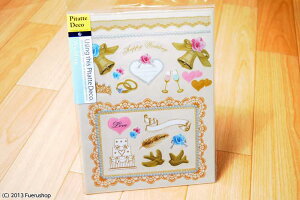 Z&K PITATTE DECO(ピタットデコ) ウェディング 60-722 【デコレーション シール アルバム 手作り かわいい ベビー スクラップ ラッピング 手帳】 #201#【CHI】