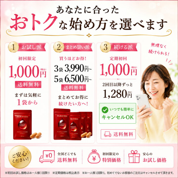 楽天市場】[お試し/初回限定] [プラヴィダ/PURAVIDA] 1個(60粒/30日分 