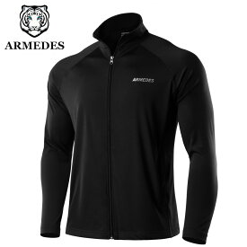 ARMEDES アルメデス アウター ジャージ ジャケット 機能性 通気性 スーパードライ ストレッチ 軽量 ジップアップ ポケット メンズ M-2XL 全4色 オールシーズン AR94 送料無料