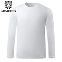 ARMEDES アルメデス Tシャツ インナー 機能性 接触冷感 吸汗速乾 ドライ素材 長袖 クールネック メンズ M-2XL 全3色 オールシーズン AR201 送料無料