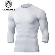【ARMEDES】 アルメデス コンプレッションインナー 7分袖インナー ムーブフィット クールネック オールシ…