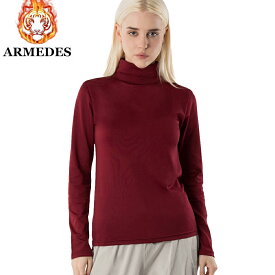 ARMEDES 機能性 コンプレッション インナー 防寒 抗菌防臭 吸汗速乾 ストレッチ プレミアム起毛 ヒートテック 長袖 ハイネック レディース S-L 冬 送料無料