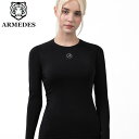ARMEDES アルメデス コンプレッションインナー Tシャツ 接触冷感 ラウンドネック 長袖 丸首 レディース S-XL 全8色 オ…