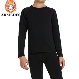 ARMEDES アルメデス ジュニアサイズ ヒート 起毛 コンプレッションインナー トップス ジュニア 子供用 秋 冬 長袖 全5色 AR26 送料無料