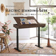 電動昇降デスク スタンディングデスク パソコンデスク 幅120cm 奥行60cm 高さ83-120cm 無段階調節 3メモ…