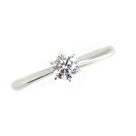 【中古】リング プラチナ900 ダイヤモンド 0.225ct サイズ6号 ソーティング付 レディース ジュエリー [送料無料][美品]