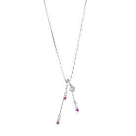 【中古】ペンダント K18WG ホワイトゴールド ルビー 0.17ct ダイヤモンド 0.35ct レディース ジュエリー [未使用品][送料無料]