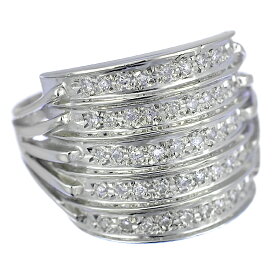 【中古】新品同様 リング Pt900 プラチナ ダイヤモンド 0.45ct 12号 レディース ジュエリー [美品][送料無料]