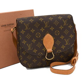 【中古】ルイヴィトン サンクルーGM ショルダーバッグ M51242 モノグラム ブラウン LOUIS VUITTON Saint Cloud GM [送料無料]