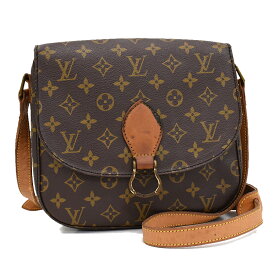 【中古】ルイヴィトン サンクルーGM ショルダーバッグ M51242 モノグラム ブラウン LOUIS VUITTON Saint Cloud GM [送料無料]