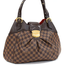 【楽天スーパーSALE】【中古】ルイヴィトン システィナGM ショルダーバッグ N41540 ダミエ エベヌ ブラウン LOUIS VUITTON Sistina GM [送料無料]