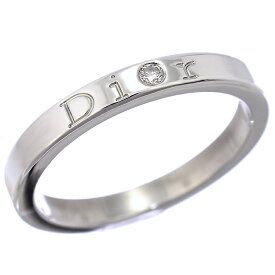 【中古】クリスチャンディオール リング 指輪 Pt950 #49 9号 1P ダイヤモンド プラチナ Christian Dior [送料無料][美品]