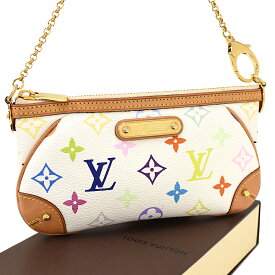 【中古】ルイヴィトン マルチカラー ポシェットミラMM チェーンバッグ M60096 モノグラムマルチカラー ブロン LOUIS VUITTON Pochette Mira MM [送料無料]