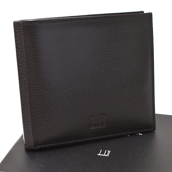楽天市場】【中古】未使用品 ダンヒル 二つ折り財布 レザー ダーク 