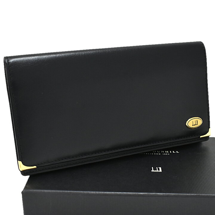 楽天市場】【中古】新品同様 ダンヒル 二つ折り長財布 長札入れ WM1380  