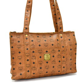 【中古】MCM トートバッグ ショルダーバッグ ヴィセトス コーテッドキャンバス レザー コニャック エムシーエム [送料無料]