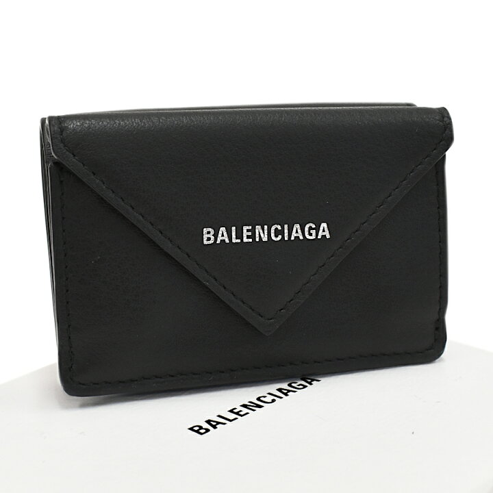 楽天市場】【中古】未使用品 バレンシアガ ペーパーミニウォレット 三  