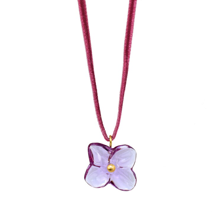❤Baccarat necklaceK18❤ バカラネックレスオルテンシア - ネックレス 