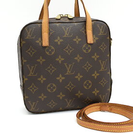 【中古】ルイヴィトン スポンティーニ ハンドバッグ M47500 モノグラム キャンバス レザー ブラウン LOUIS VUITTON Spontini [送料無料]