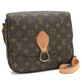 【中古】ルイヴィトン サンクルーGM クロスボディ ショルダーバッグ M51242 モノグラム ブラウン LOUIS VUITTON Saint Cloud GM [送料無料]