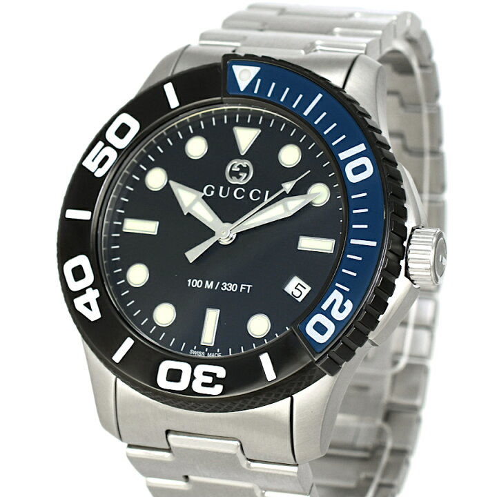 楽天市場】【中古】未使用品 グッチ DIVER ダイバー デイト メンズ 