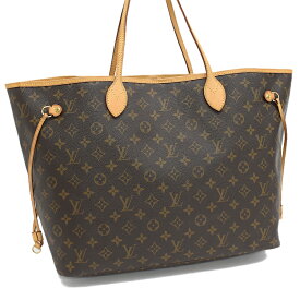 【中古】ルイヴィトン ネヴァーフルGM ショルダー トートバッグ M40157 モノグラム キャンバス レザー ブラウン LOUIS VUITTON Neverfull GM [送料無料]