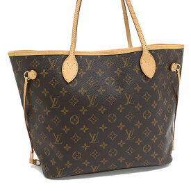 【中古】ルイヴィトン ネヴァーフルMM ショルダー トートバッグ M40156 モノグラム キャンバス レザー ブラウン LOUIS VUITTON Neverfull MM [送料無料]