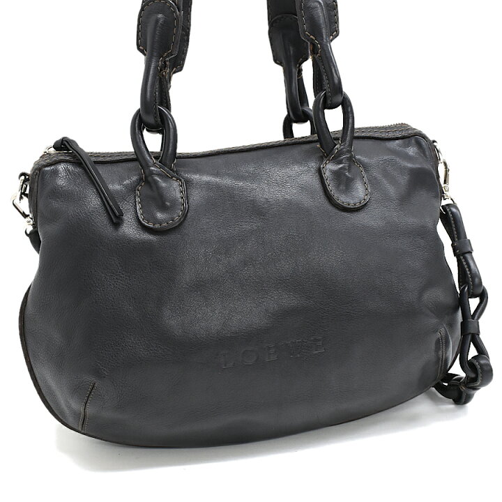 楽天市場】【中古】ロエベ ロゴ ハンドバッグ 2way ショルダーバッグ 