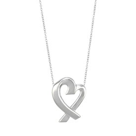 【中古】新品同様 M ティファニー パロマピカソ ラビングハート ペンダント ネックレス スターリングシルバー 925 アクセサリー ジュエリー TIFFANY&CO. [美品][送料無料]