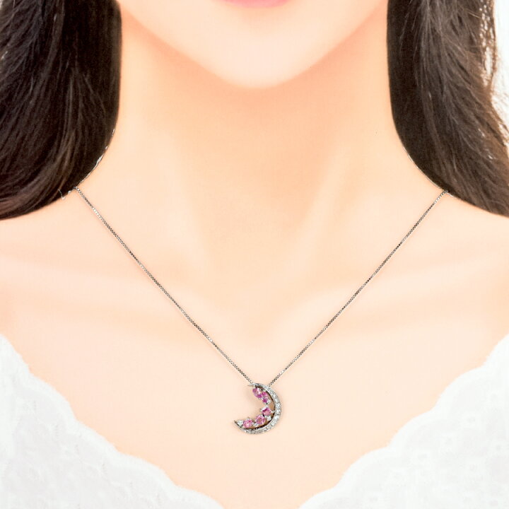 楽天市場】【中古】新品同様 ペンダント ネックレス クレセントムーン 
