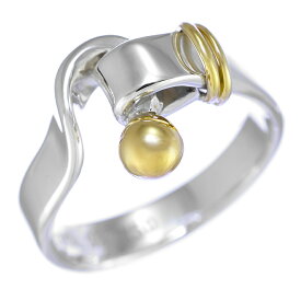 【中古】新品同様 9号 ティファニー フックアンドアイ リング 指輪 スターリングシルバー 925 18K イエローゴールド コンビ TIFFANY&CO. [美品][送料無料]