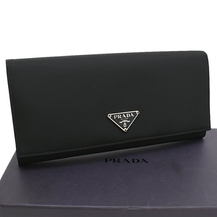 楽天市場】【中古】新品同様 プラダ 長財布 M201 TESSUTO テスート 