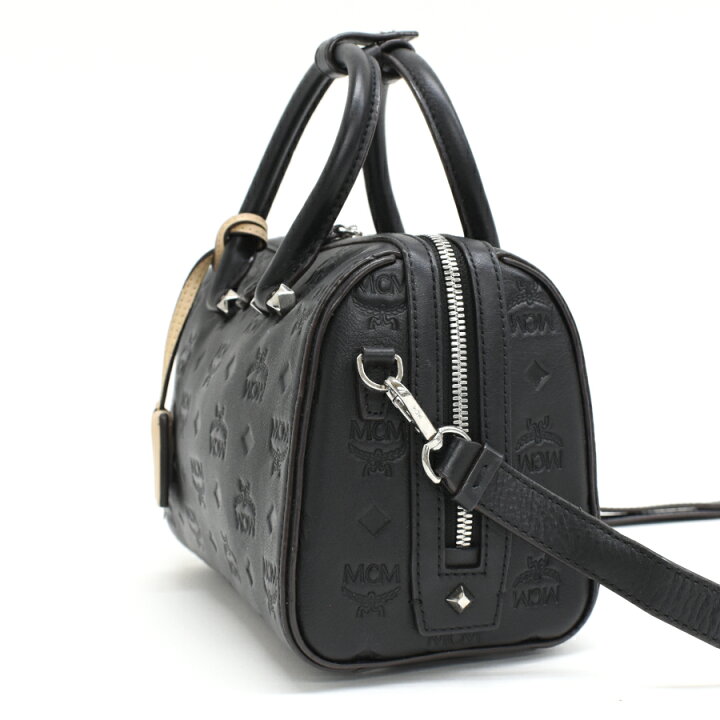 楽天市場】【中古】MCM エッセンシャル スモールボストンバッグ 2way 