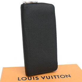 【中古】新品同様 ルイヴィトン ジッピーウォレットヴェルティカル ラウンドファスナー 長財布 M58412 トリヨン レザー ブラック LOUIS VUITTON[美品][送料無料]