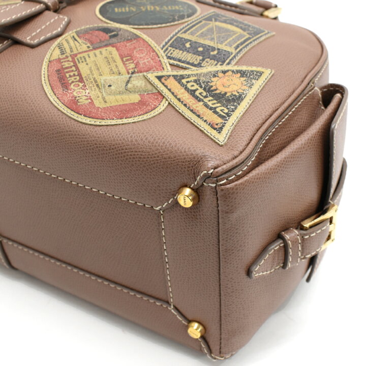 楽天市場】【中古】新品同様 ロエベ トラベラー パッチ ボーリング 