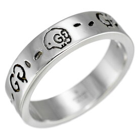 【中古】新品同様 グッチ ゴースト リング 477932 シルバー 925 #22 21.2号 ジュエリー アクセサリー GUCCI [美品][送料無料]