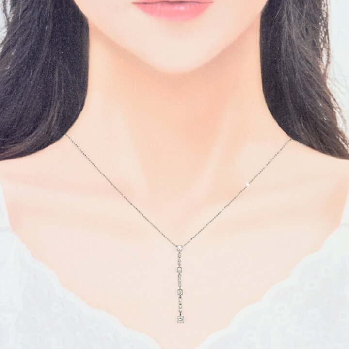 楽天市場】【中古】新品同様 ペンダント ネックレス 4連 ライン K18 